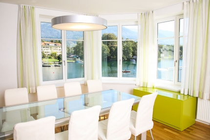 Esszimmer Appartement Wasserlilie – Seevilla Cattina – Appartements direkt am Millstätter See in Kärnten